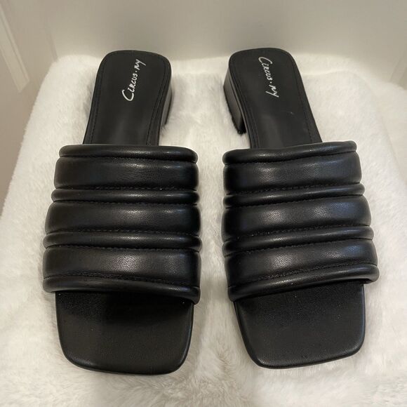 Circus NY By Sam Edelman Joana Women’s Black Shoes Slides Sandals Size 8 NEW - Picture 2 of 13